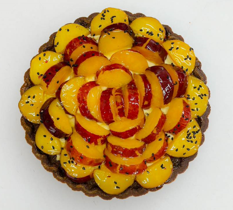 紅あずまとほうじ茶のタルト_ホール