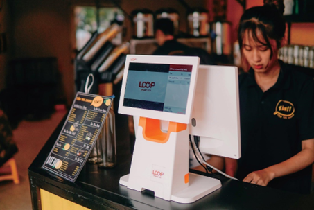 店舗での「LOOP SMART POS」設置イメージ