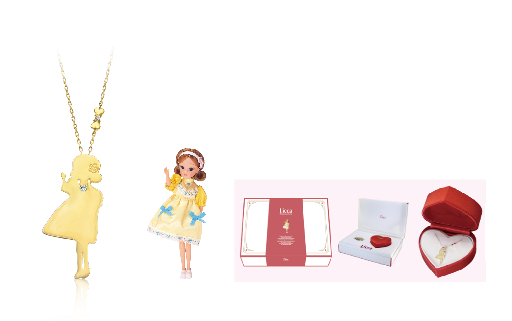 歴代の“リカちゃん”が艶やかな18金ペンダントに。55周年限定の