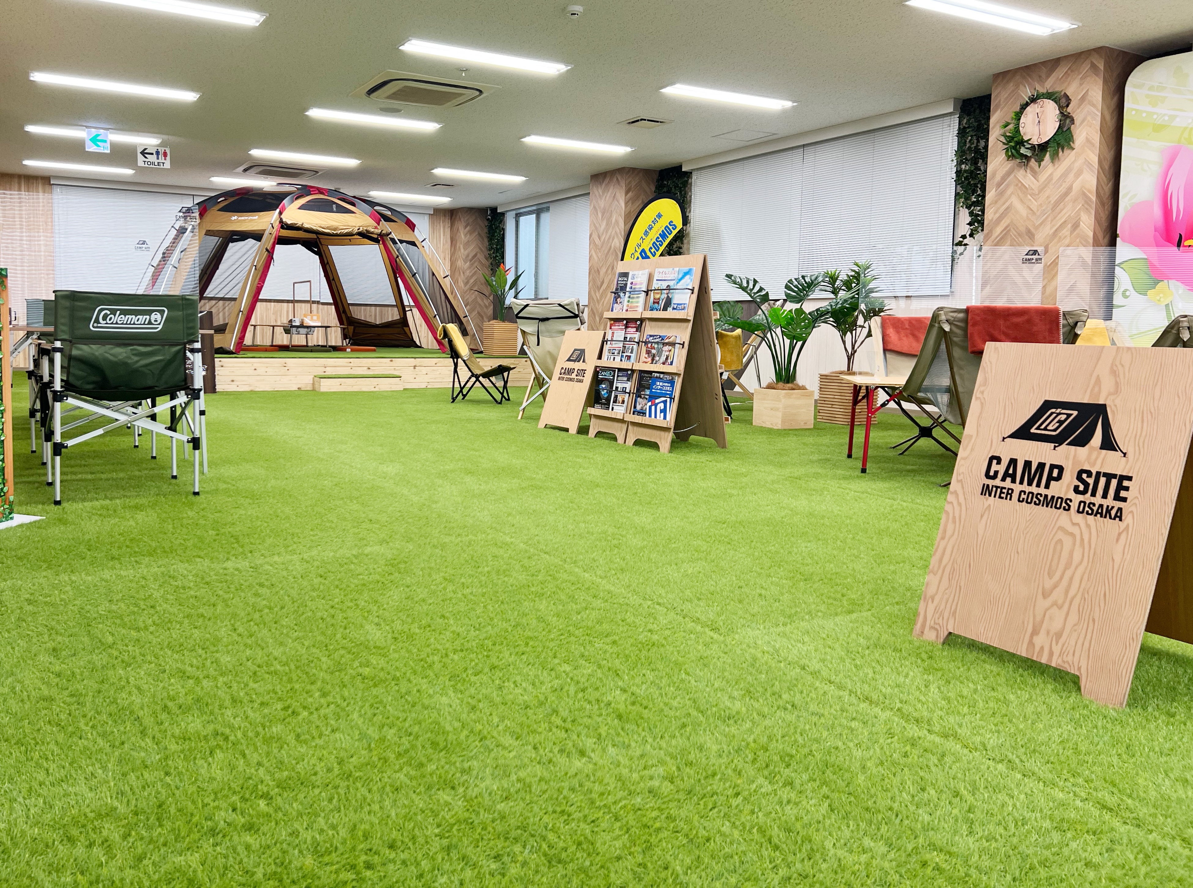 感染対策済みで落ち着いた商談スペース。