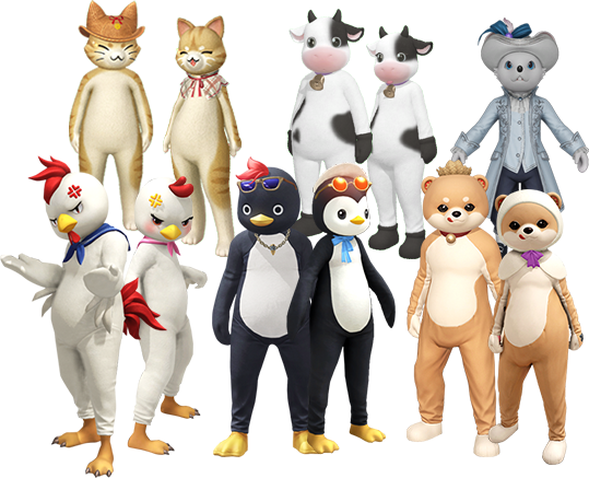 ▲動物アバターの一例