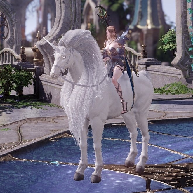 ▲乗り物：ユニコーン(スノーコーン)