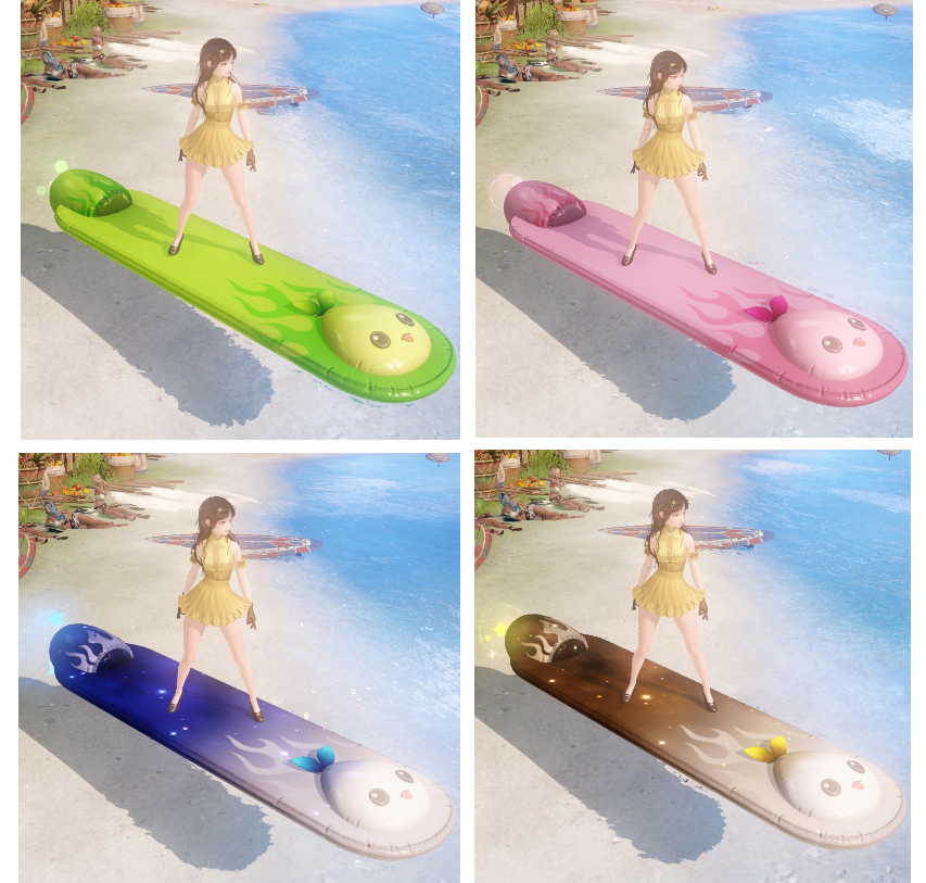 ▲乗り物：モココボード(全11種類から1種選択)