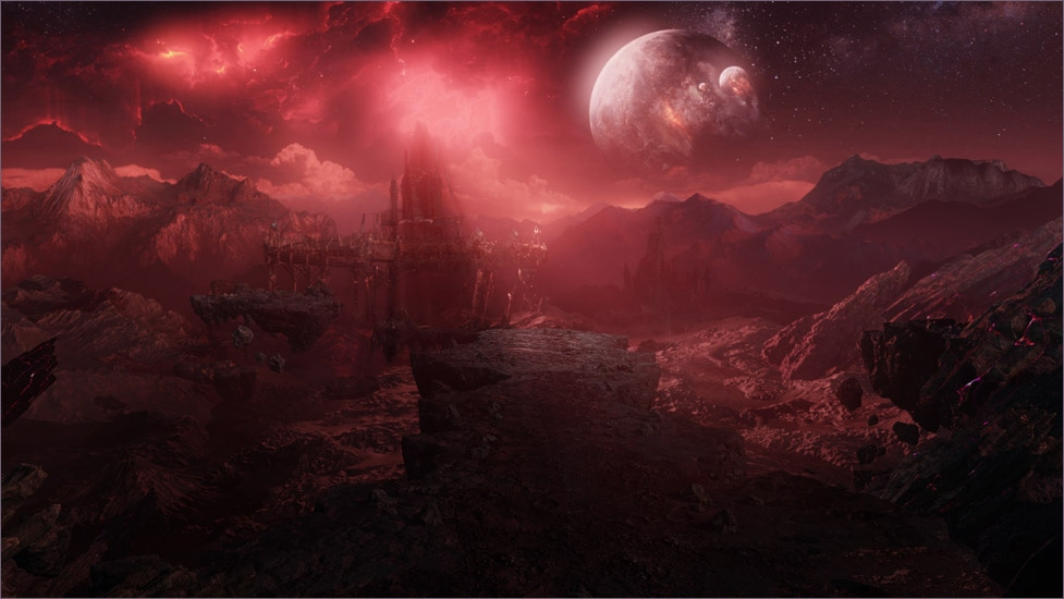 ▲アヴレシュドが捻じれた負の夢を集めて作り上げた世界「夢幻のアスタルジア」