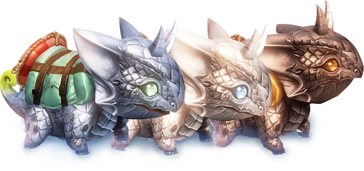 ▲一度でも応募すると必ずもらえる「乗り物：ナルニ選択箱」から入手できる乗り物アイテム ※3種から1種選択