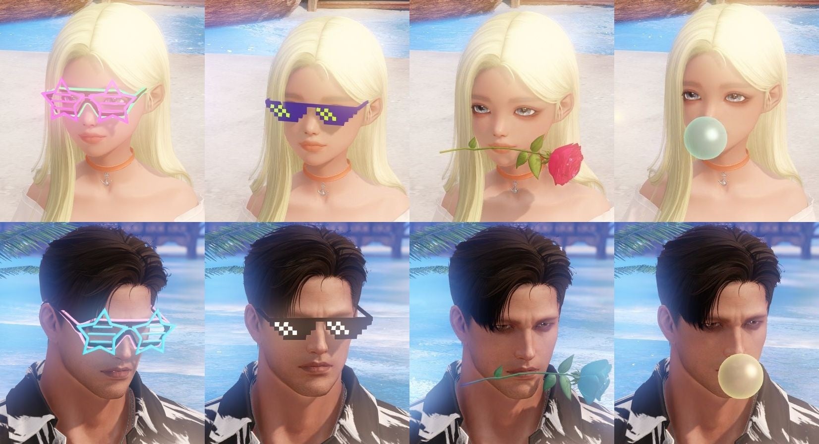 イベントで獲得可能な顔アバター