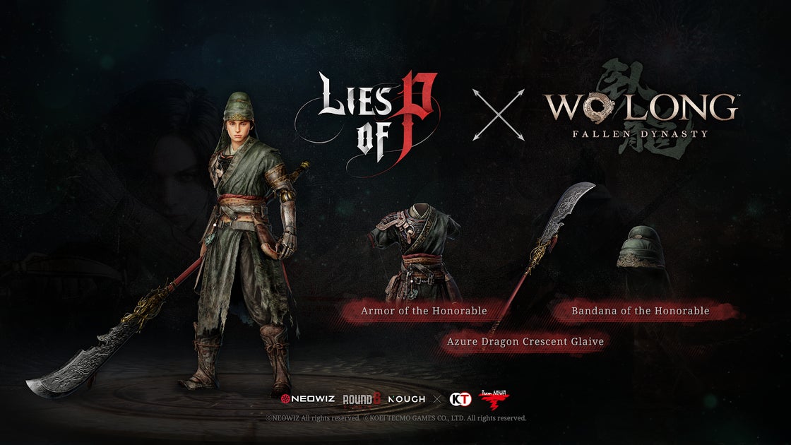 【NEOWIZ プレスリリース】ソウルライクアクションRPG『Lies of P』新規武器とコスチューム『Wo Long: Fallen Dynasty』コラボ開始! 【NEOWIZ プレスリリース】ソウルライクアクションRPG『Lies of P』新規武器とコスチューム『Wo Long: Fallen Dynasty』コラボ開始!