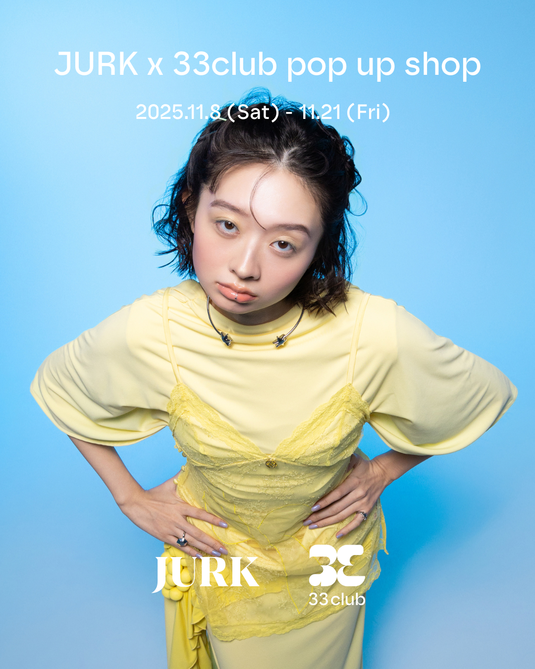 33club、JURKとの初コラボレーションアイテム発売。南青山「JURK shop