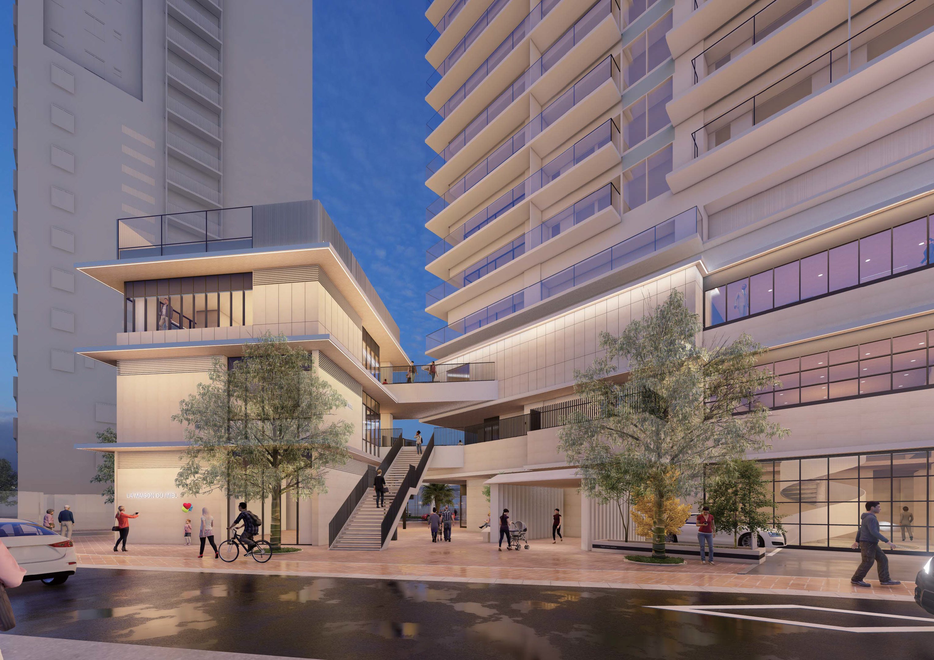 低層棟および商業フロア