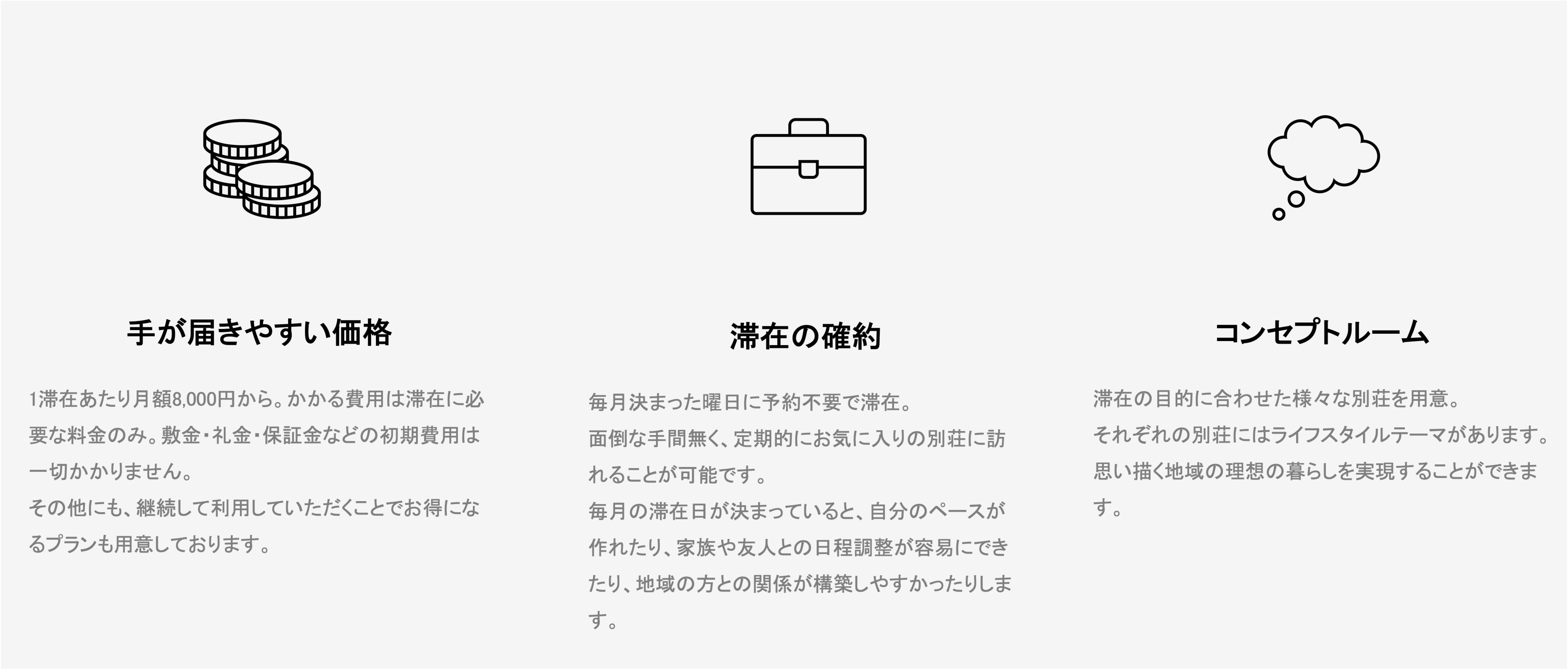 サービスの特徴