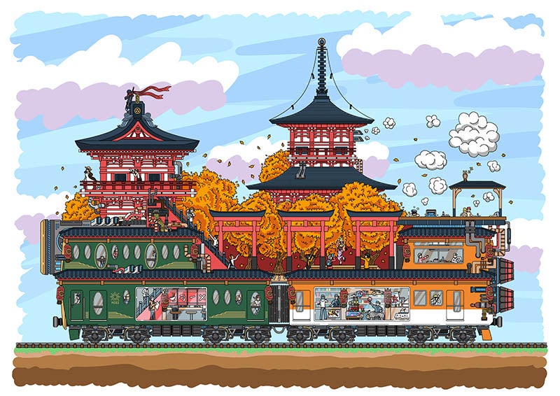 「みんなの移動叡線」  マンガ研究科博士前期課程1年 LONG LONG LONG