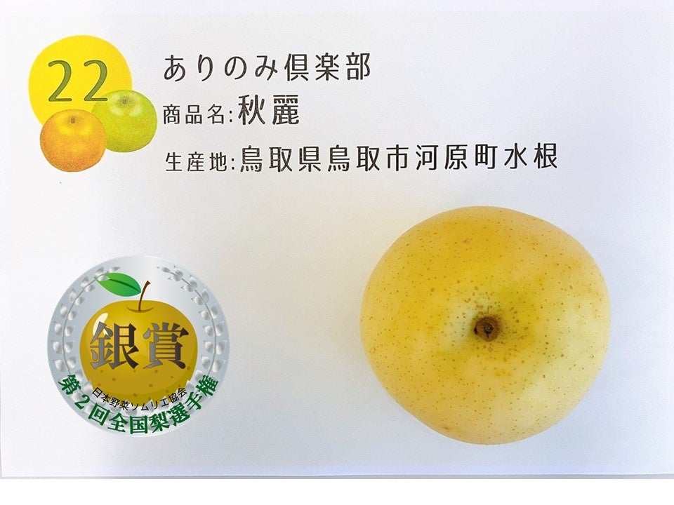 銀賞： 秋麗 ありのみ倶楽部 （鳥取県鳥取市河原町水根）