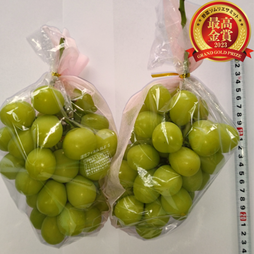 ＜最高金賞＞　シャインマスカット　（片平果樹園／福島県福島市）