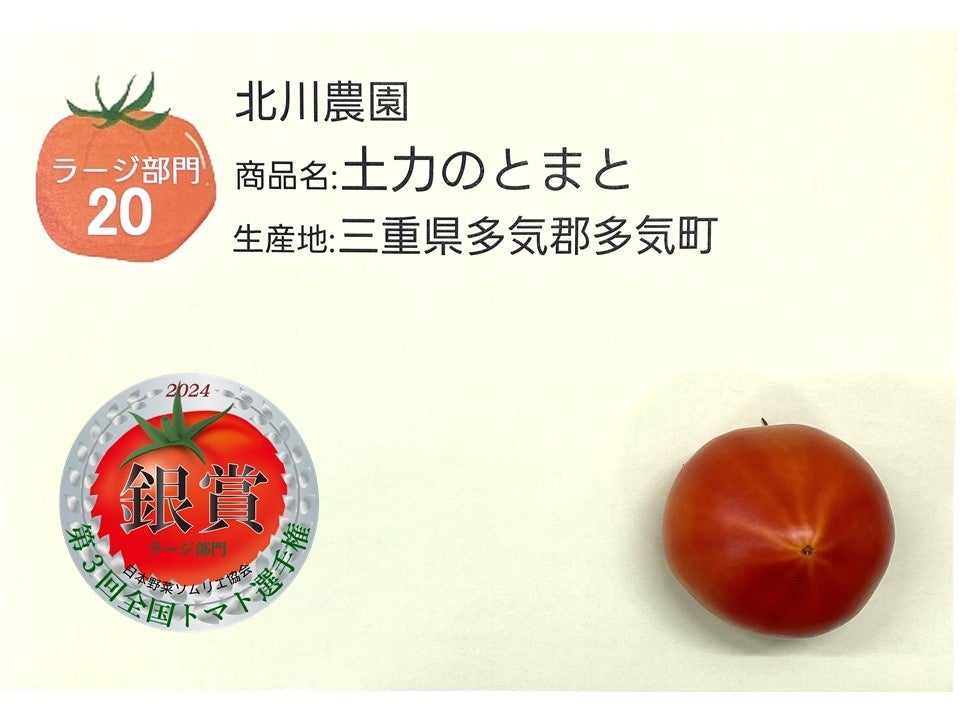 ≪銀賞≫『土力のとまと』北川農園／三重県多気郡多気町