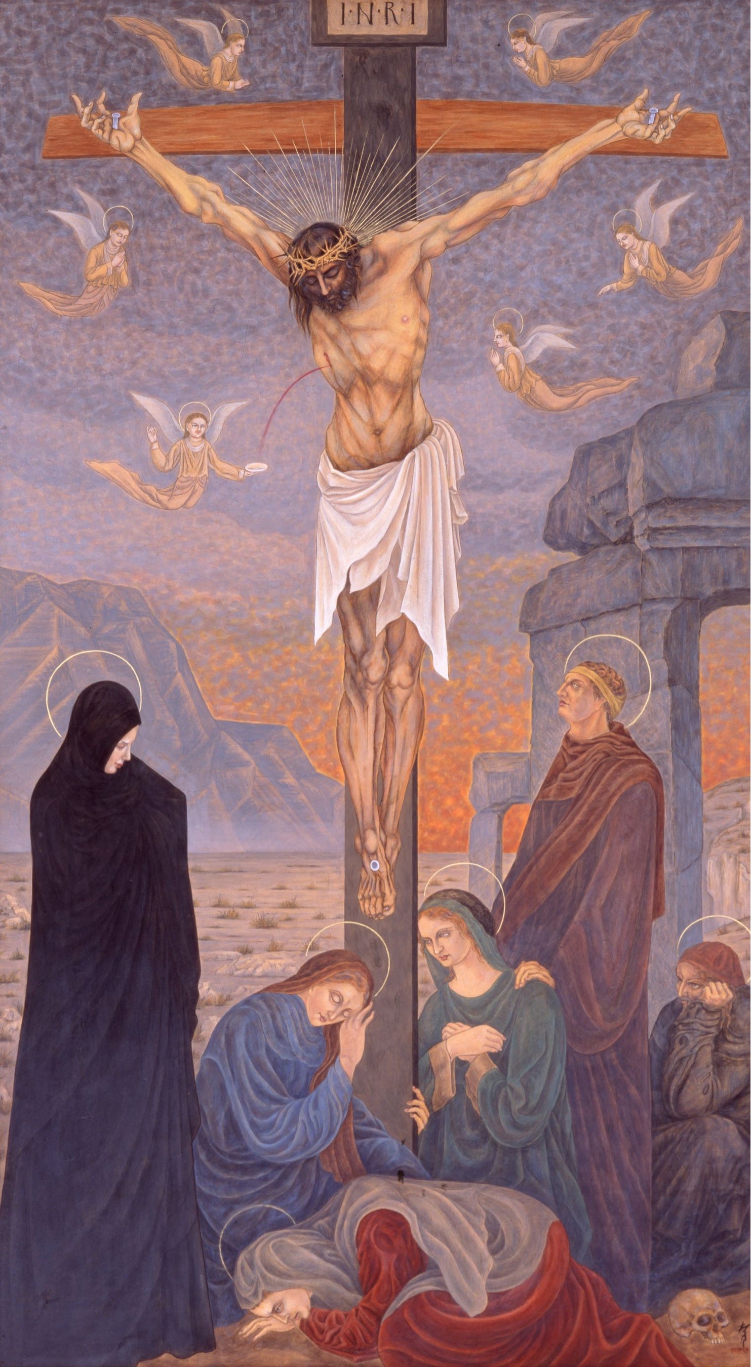 十字架（世界十大宗教壁画）　杉本哲郎筆　新健康協会蔵