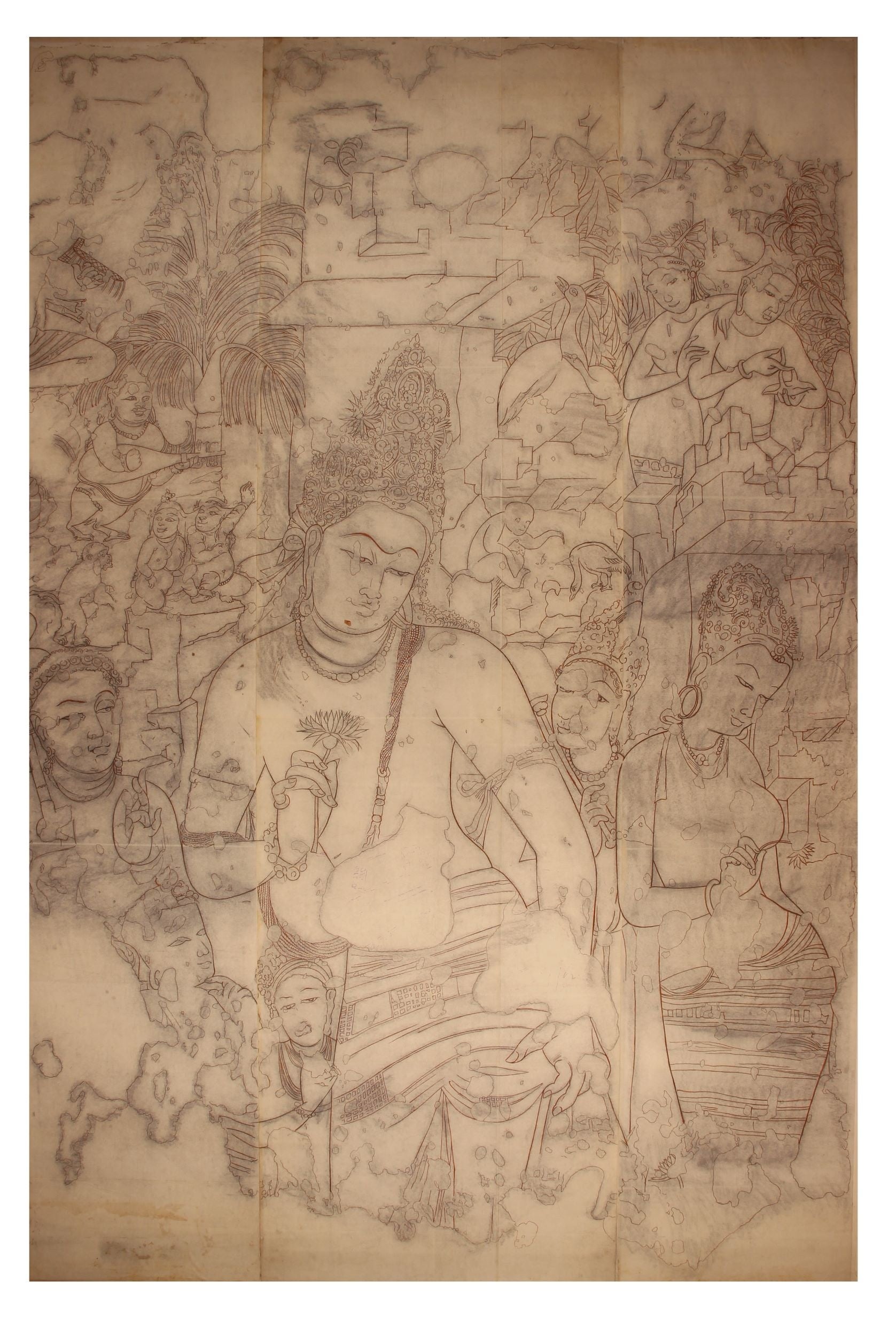 パドマパニー（伝蓮華手菩薩）　杉本哲郎筆　新健康協会蔵