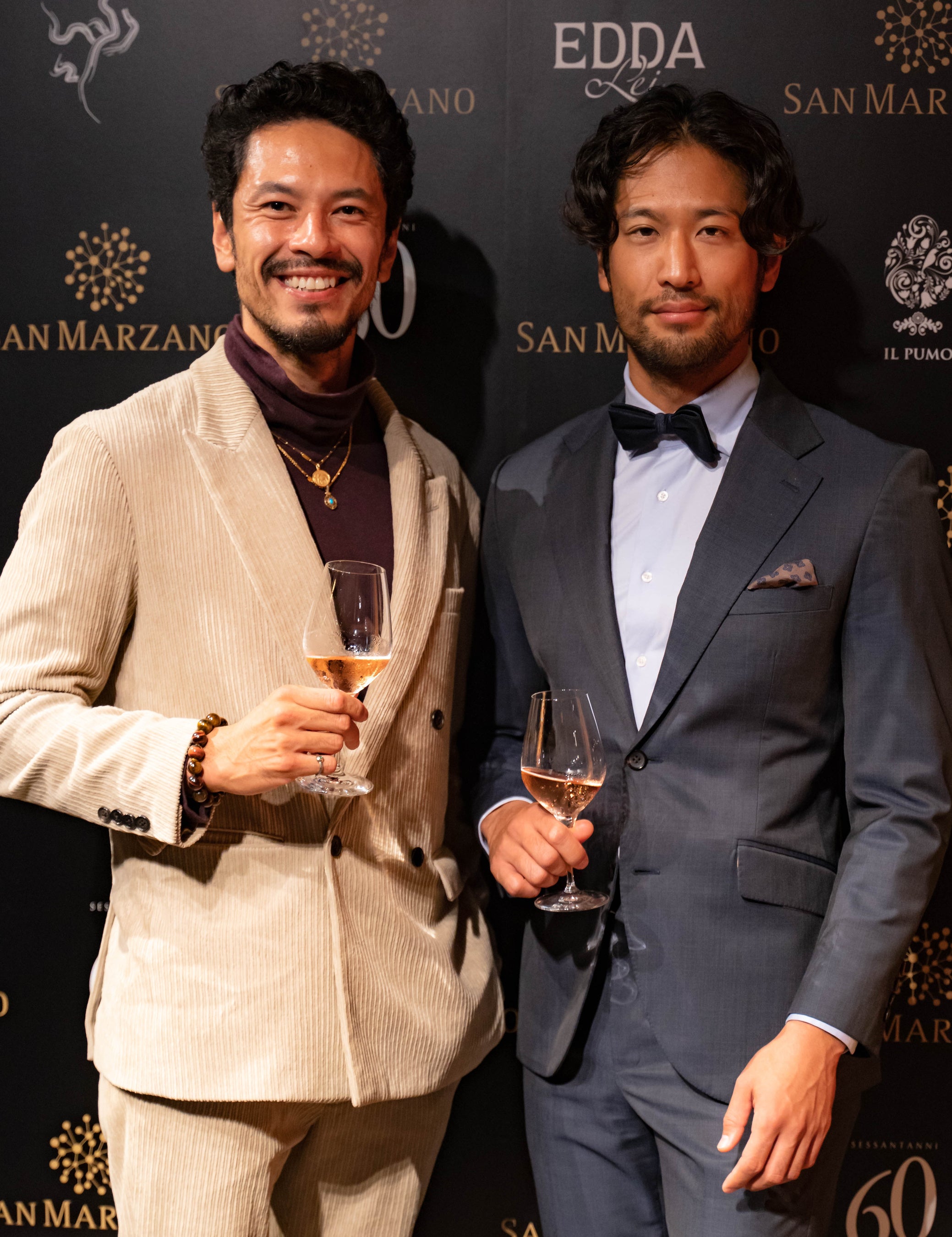 左からモデルのKenjiさん　Takuさん