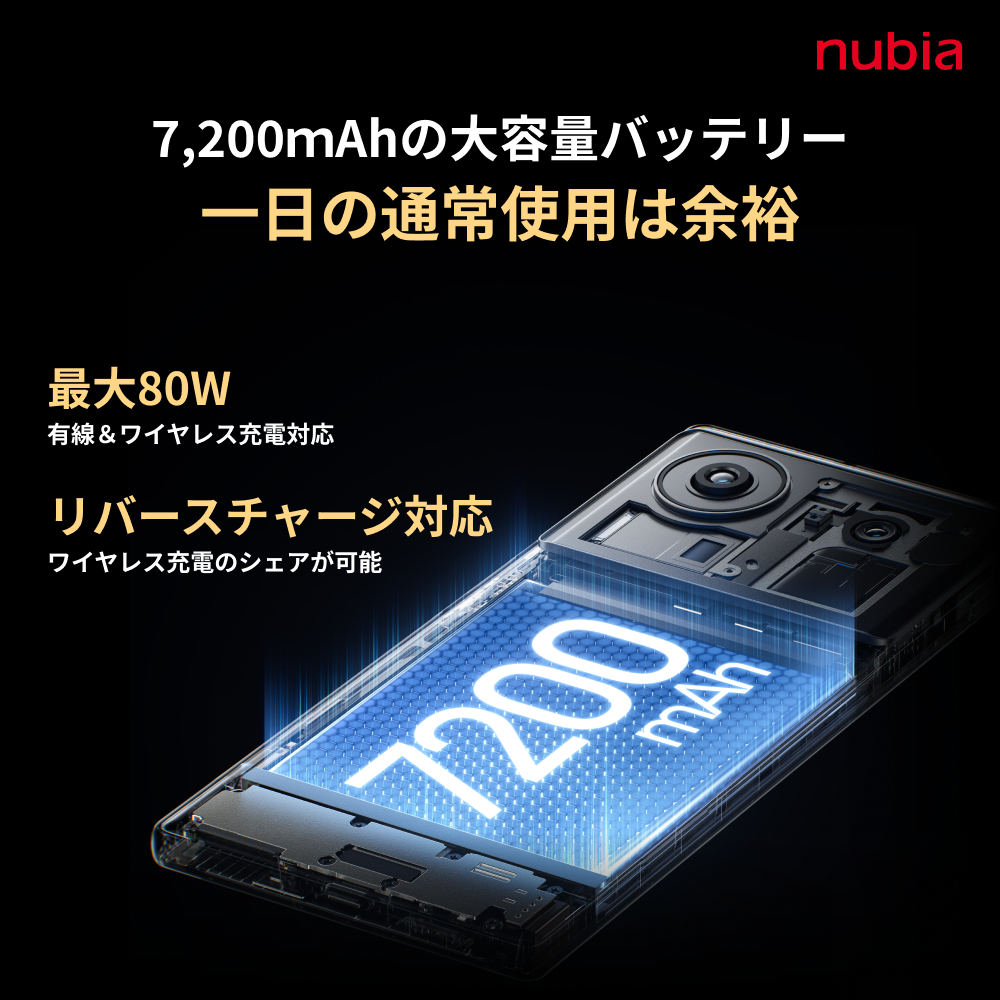 ブラック スマートフォン 本体 nubia、最新フラッグシップスマホ「nubia Z80 Ultra」日本上陸！プロ級