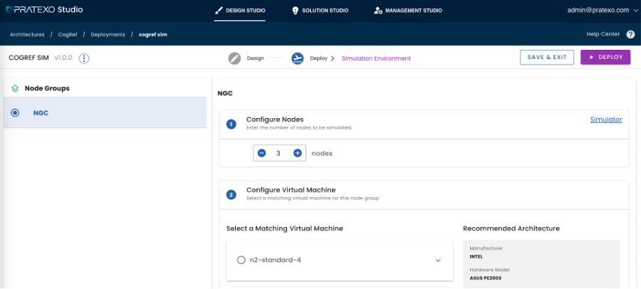 Pratexo Studioデプロイ