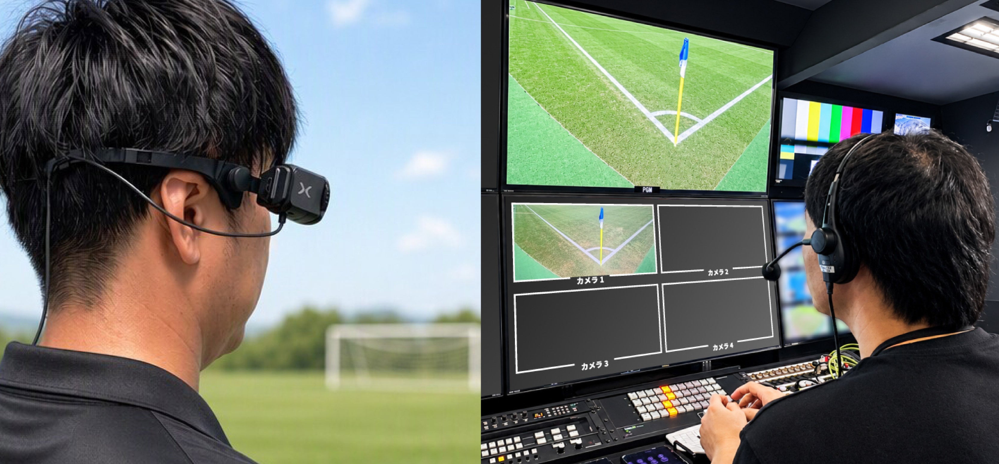 サッカー国際試合(TBS系列生中継)で、ザクティのウェアラブルカメラを「レフェリーカメラ」として初起用