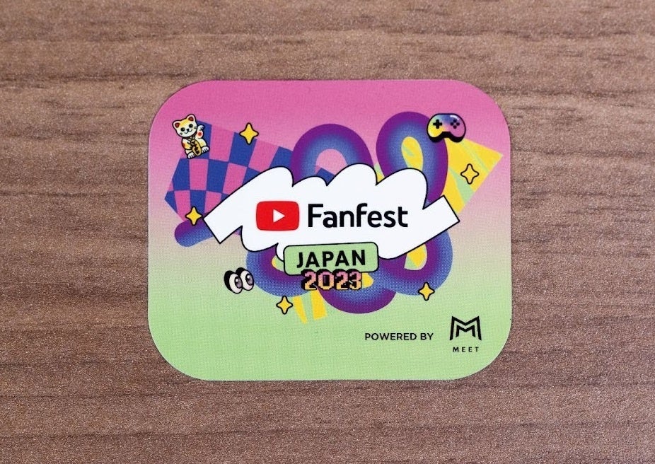 ▲YouTube Fanfest独自仕様のオリジナルMEET FLAT(非売品)