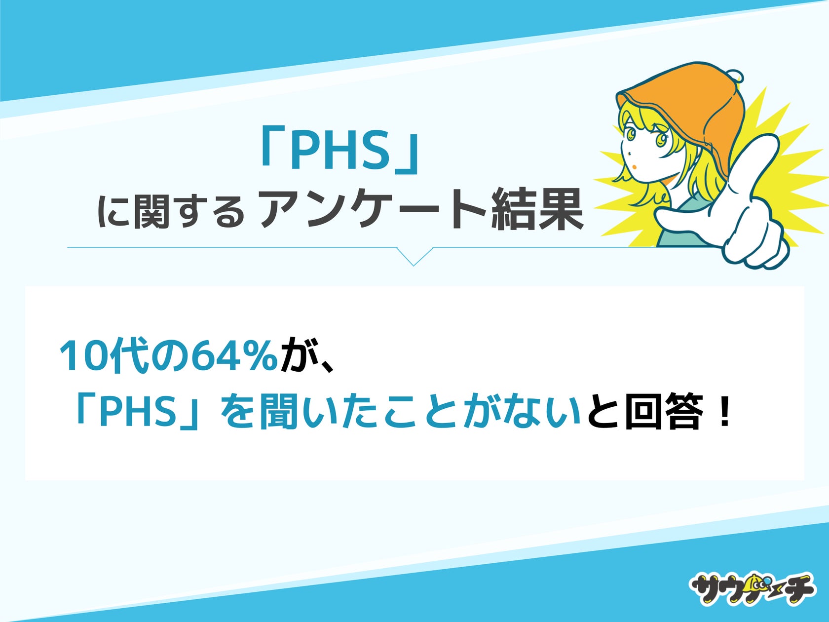 10代の64%が「PHS」を聞いたことがないと回答【「PHS」についてのアンケート】 | 株式会社CREAKSのプレスリリース