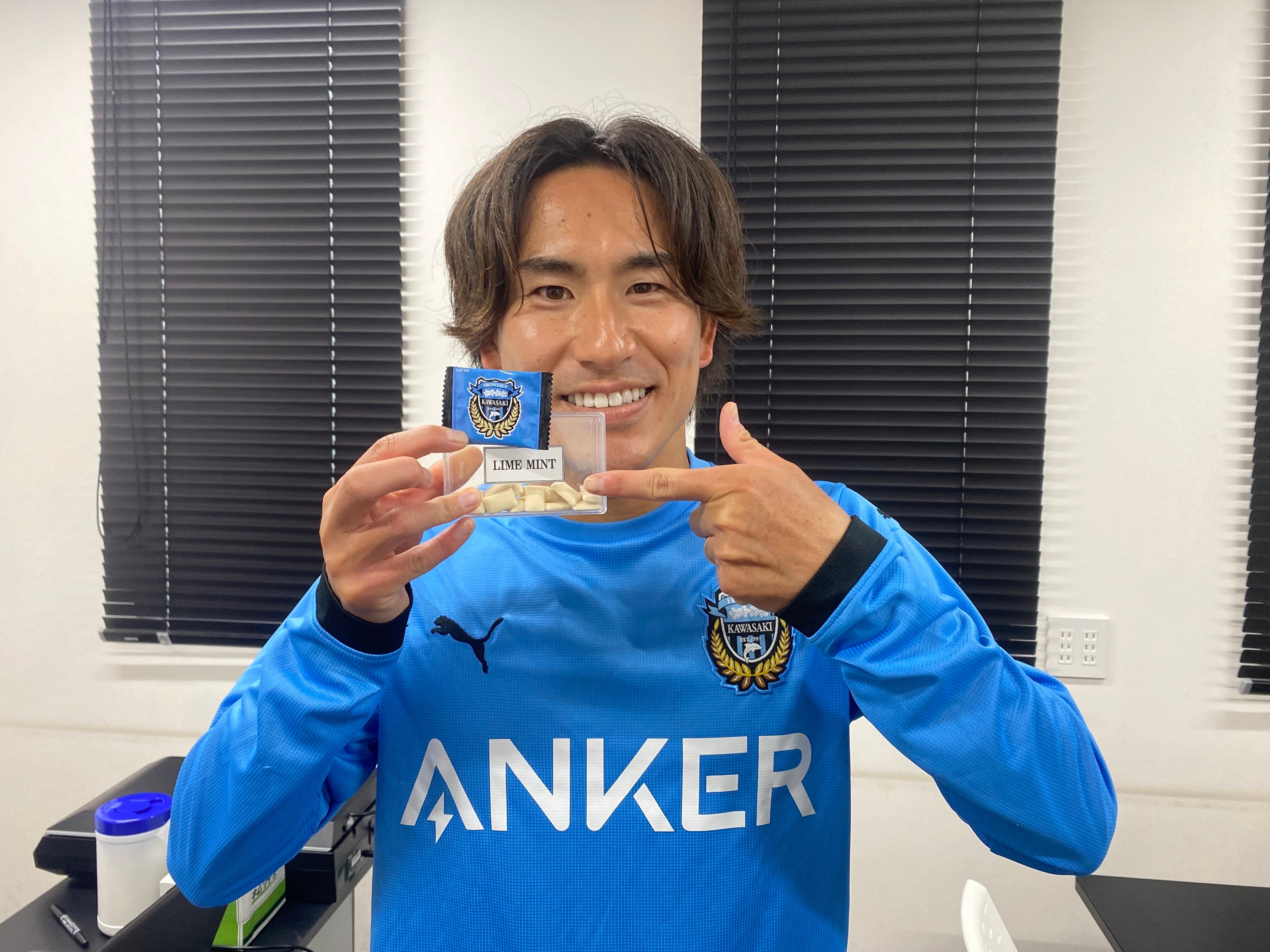 好きな香味を選定した登里選手