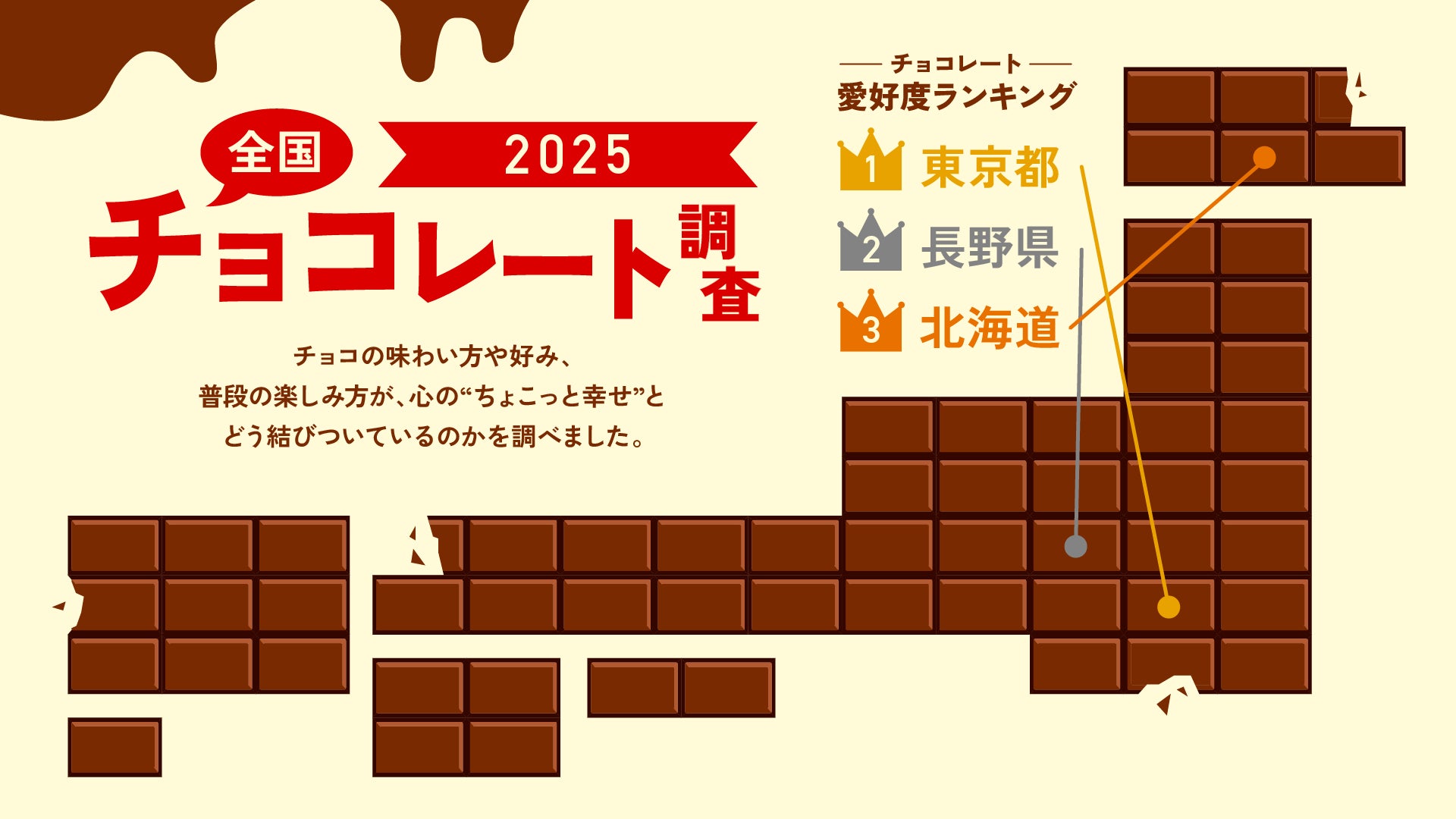 ロッテ「全国チョコレート調査2025」を公開 愛好度TOP3は東京都・長野 ロッテ「全国チョコレート調査2025」を公開 愛好度TOP3は東京都・長野