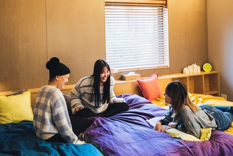 友達や家族と集まって過ごせるお部屋があります