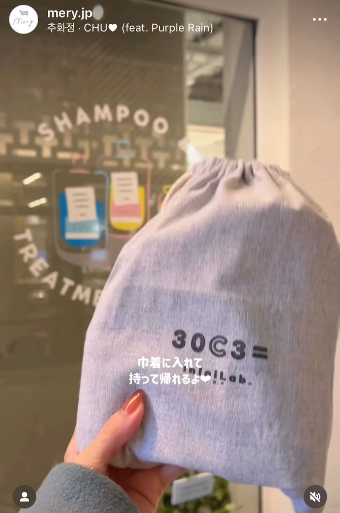 ショッパーに入れて持ち帰り