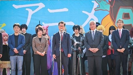 「アニメといえば高知県、と全国から言われるように盛り上げていきたい」と話す濵田省司高知県知事