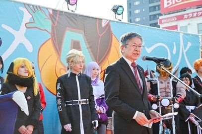 「クリエイターの拠点、聖地にしようといろいろな取り組みが始まっている。いろんな方のお力を借りながら盛り上げていきたい」と話す岡崎誠也高知市長