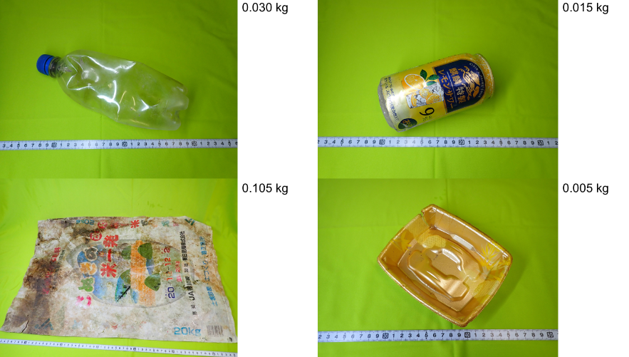 回収したごみは、香川大学に調査を依頼しております。