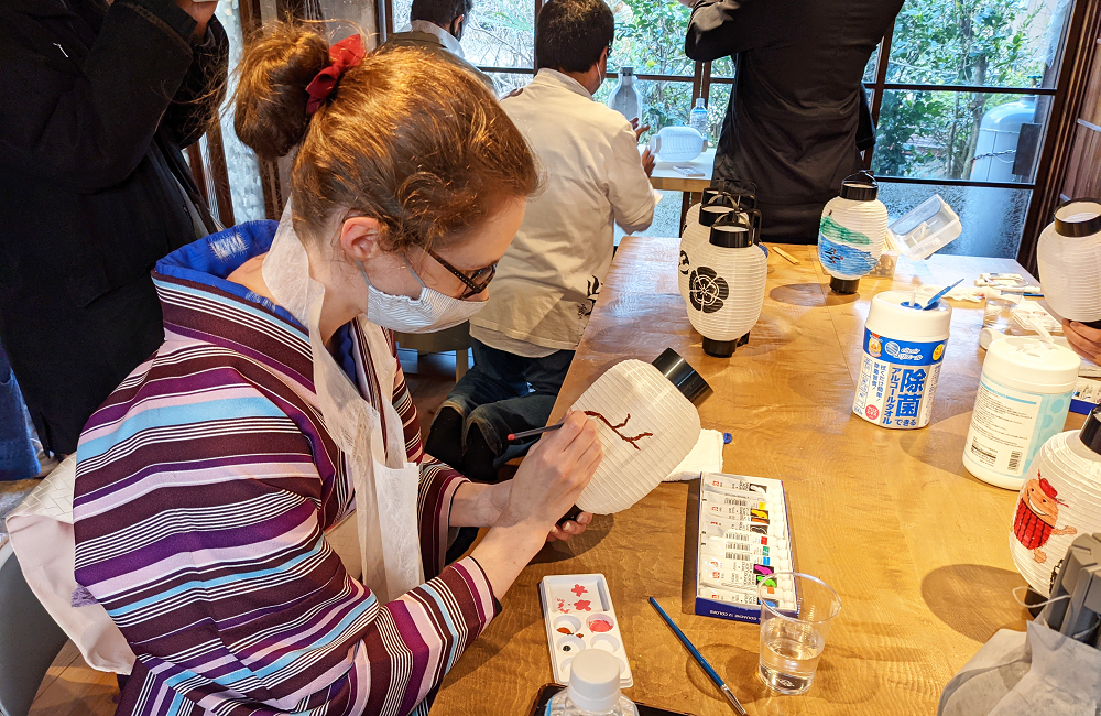 提灯絵付け体験