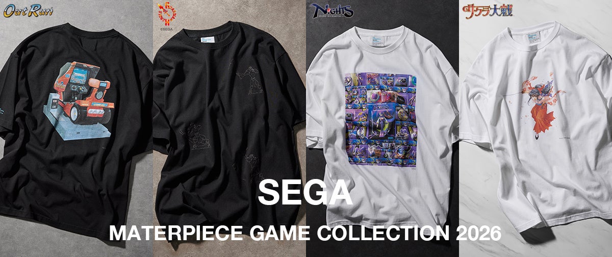 【セガの名作ゲーム4タイトルをフィーチャー】THE INTERNATIONAL IMAGES COLLECTIONより新作Tシャツコレクションを発売