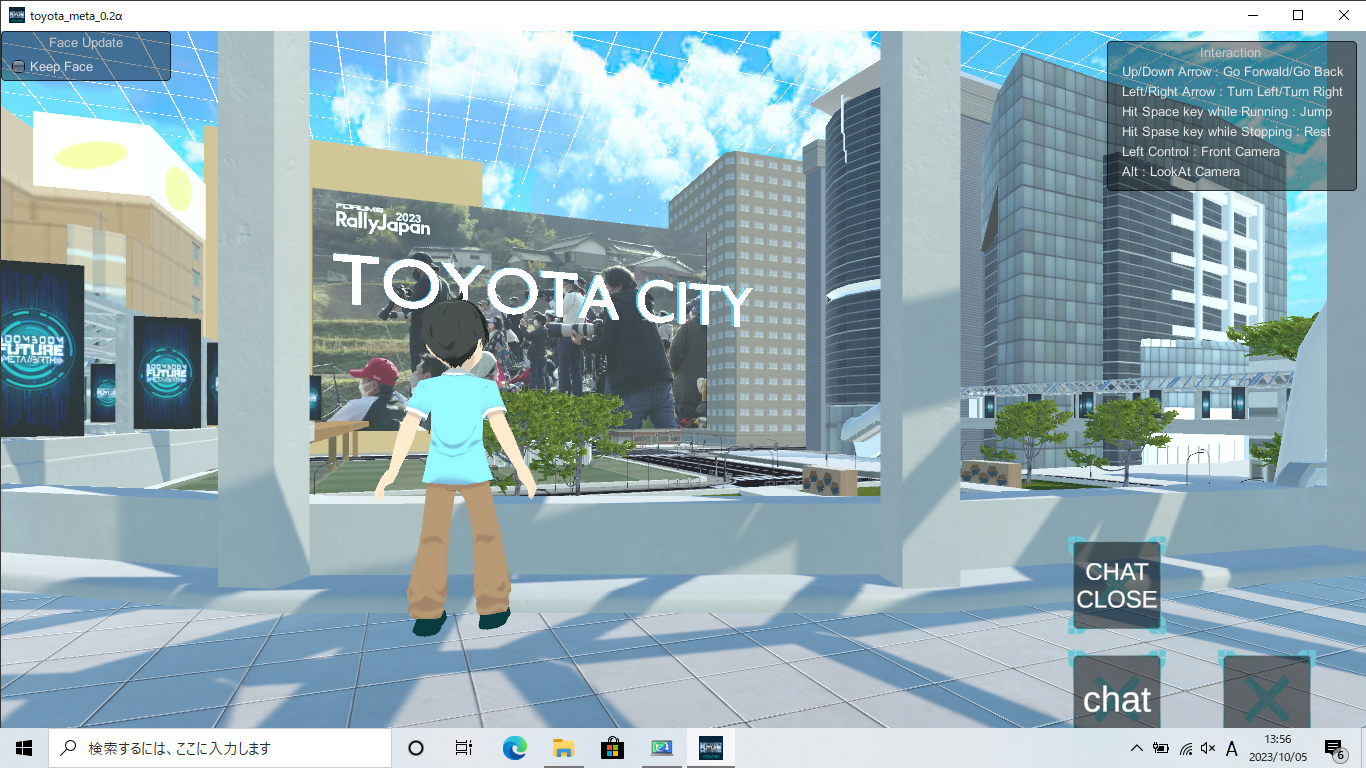 メタバース会場の様子