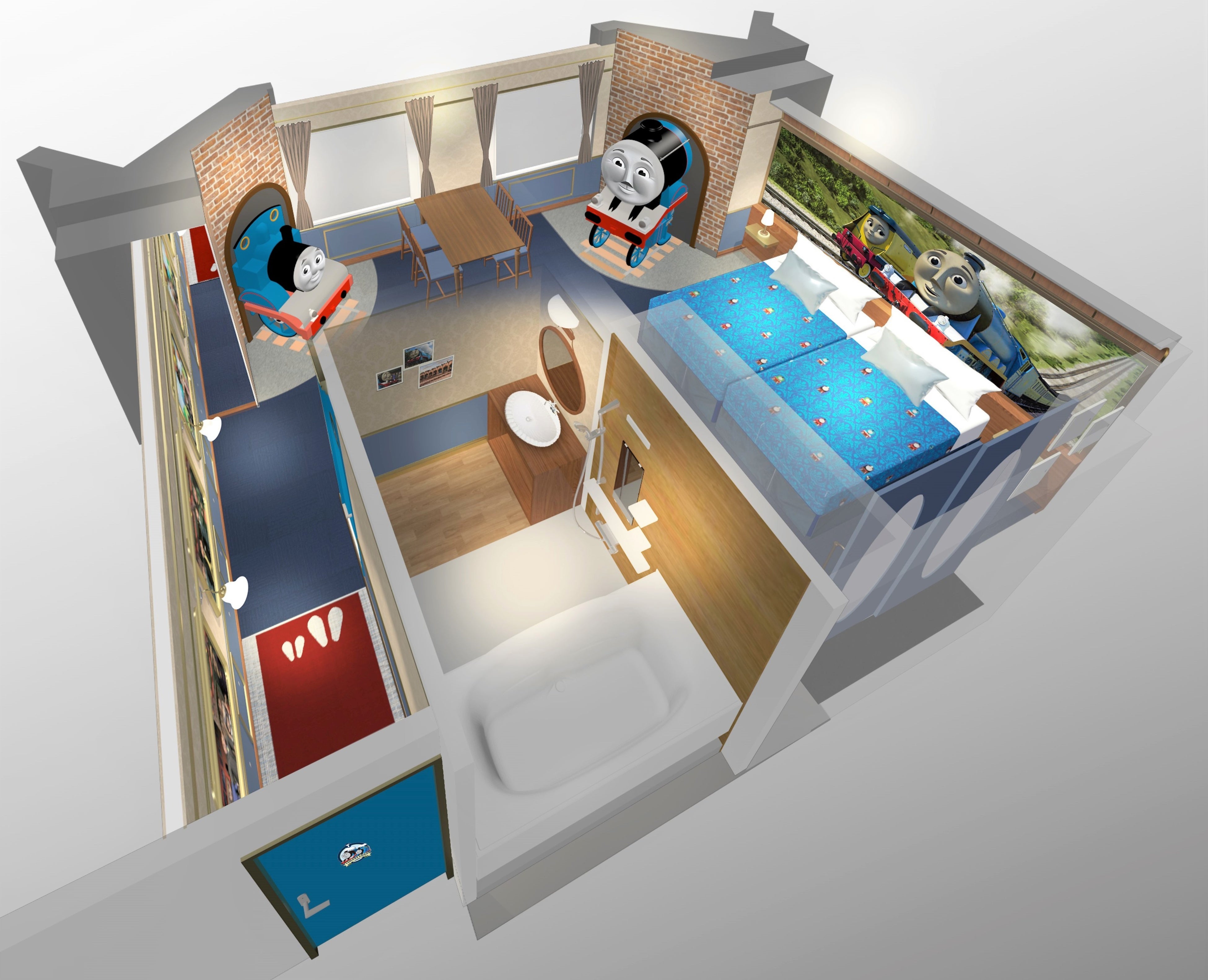 ゴードンの特別列車のお部屋（イメージ）