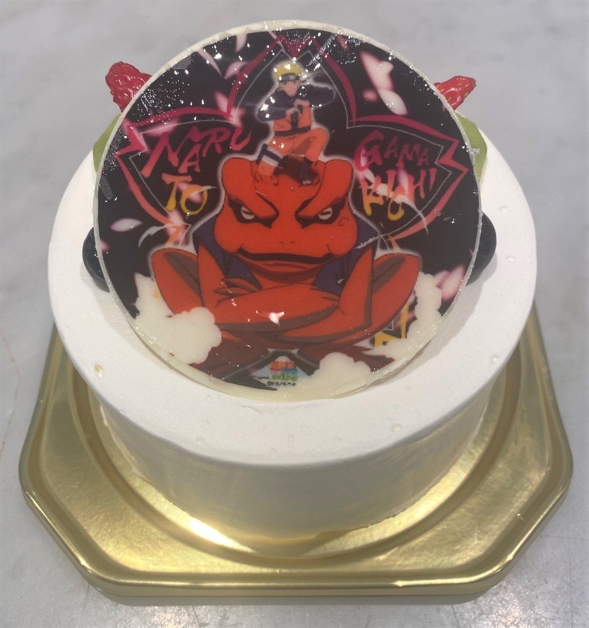 「ガマ吉＆ナルト」プリントケーキ
