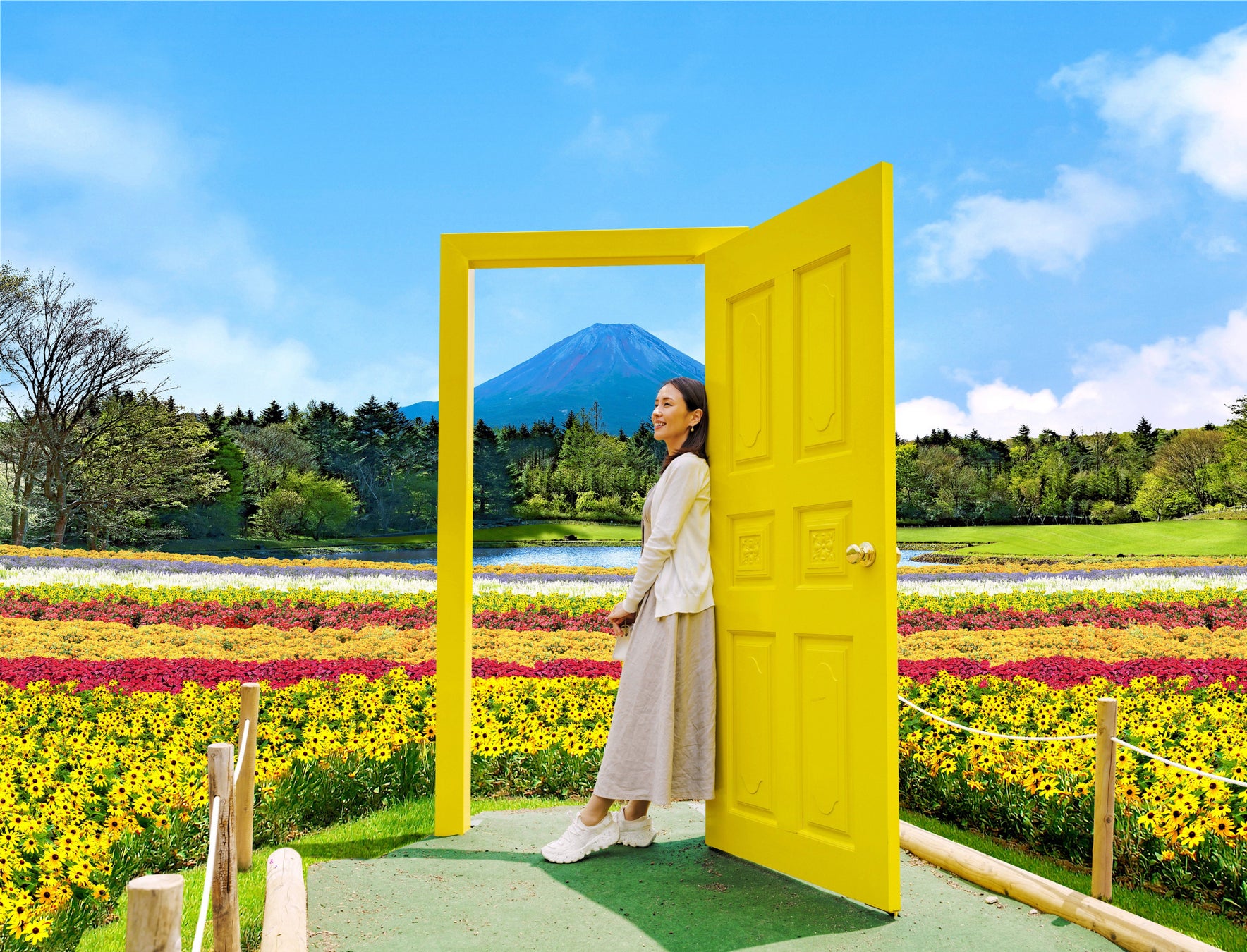 富士山とカラフルな花々の共演が楽しめる絶景花イベント 虹の花まつり 7月16日 土 より初開催 富士急行のプレスリリース 富士山とカラフルな花々の共演が楽しめる絶景花イベント 虹の花まつり 7月16日 土 より初開催 富士急行のプレスリリース