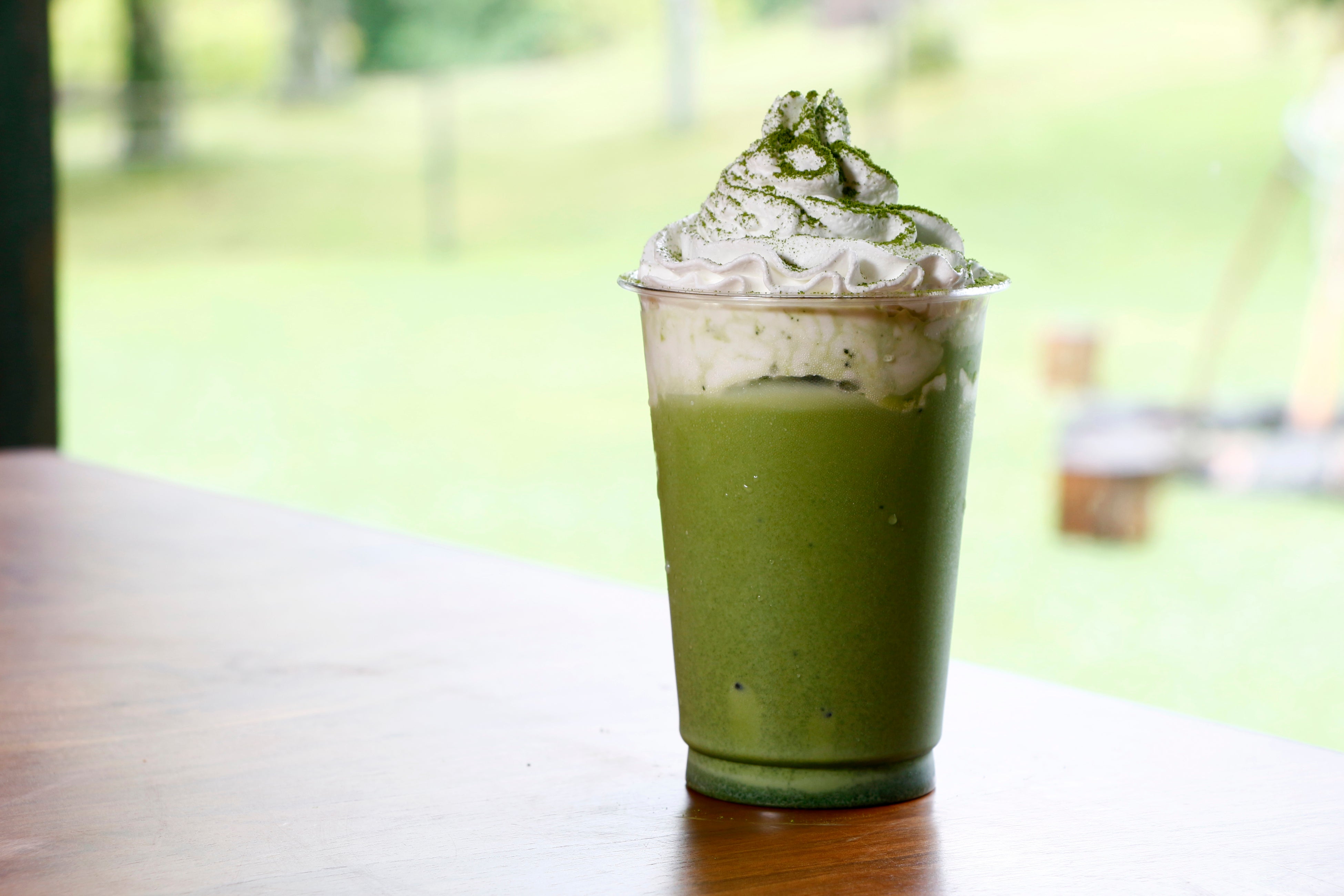 TENGOKUラテ（小柳津製茶天空抹茶使用）600円