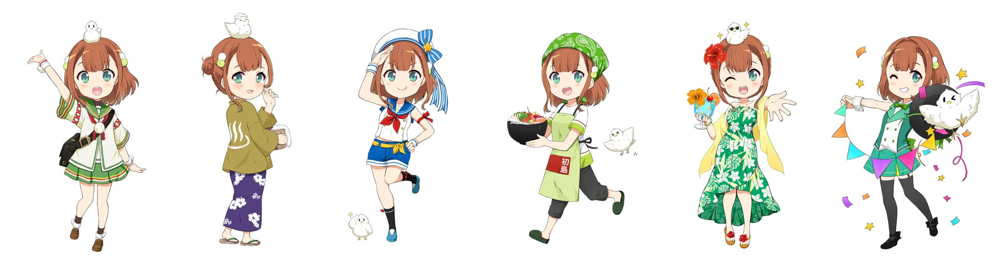 【新品未開封】温泉むすめ 熱海 アクリルキーホルダー 6点&缶バッジ6点セット 熱海温泉×温泉むすめプロジェクト、2023年2月11日(土)一斉展開