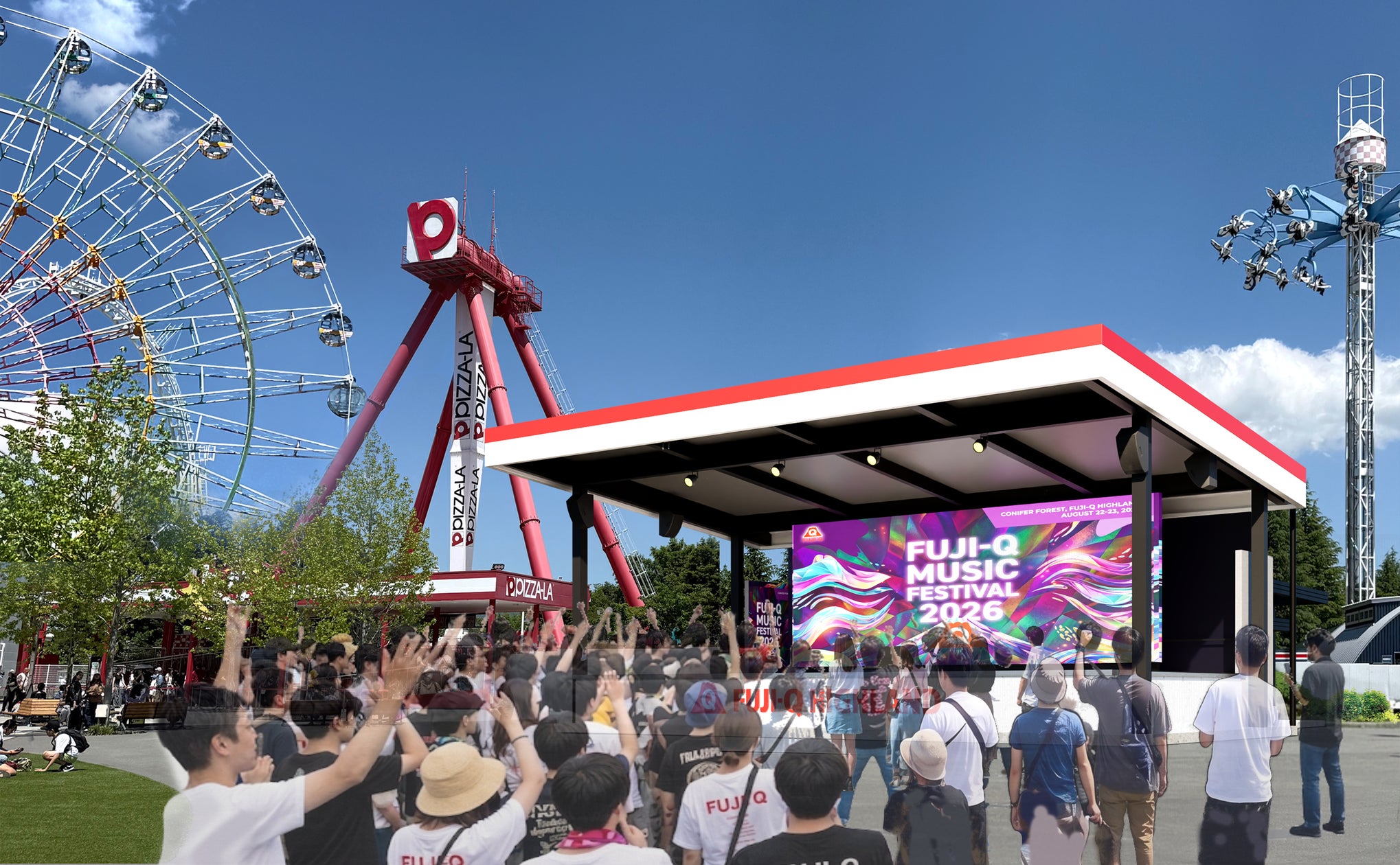 富士急ハイランドの「セントラルパーク」が完成形へ!新ステージ「Q-STAGE」2026年8月8日(土)誕生 | 富士急行株式会社のプレスリリース