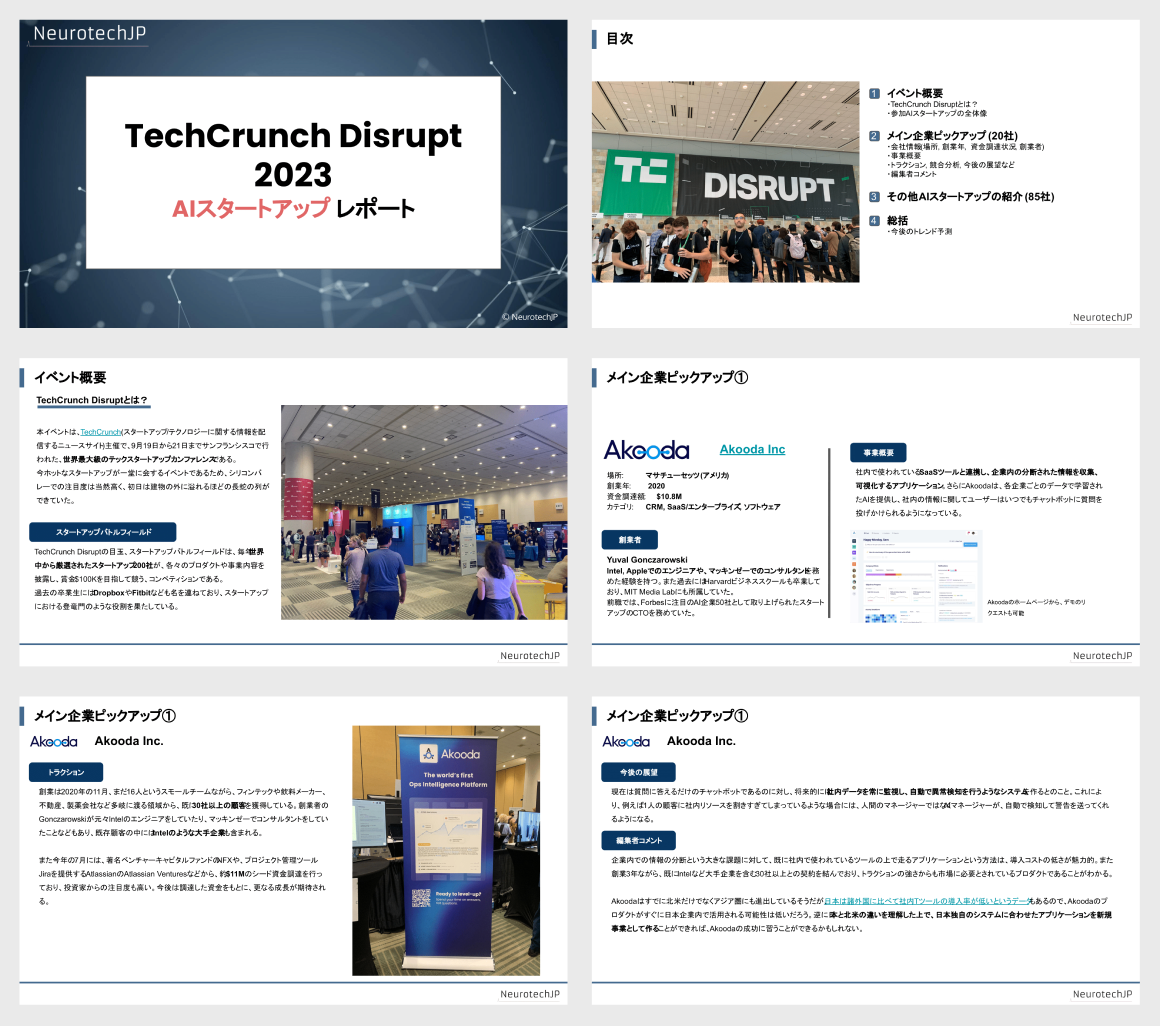 実際のレポートより一部抜粋