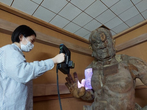 市原歴史博物館×千葉大学大学院の特別展「いちはらのお薬師様ー流行り病と民衆の祈りー」で仏像の3Dスキャン体験＆色付け体験！