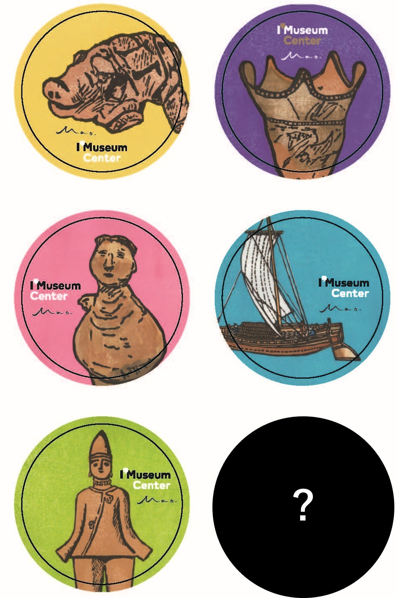 コレクションステッカー（全6種） ※1種類はシークレットデザインになります