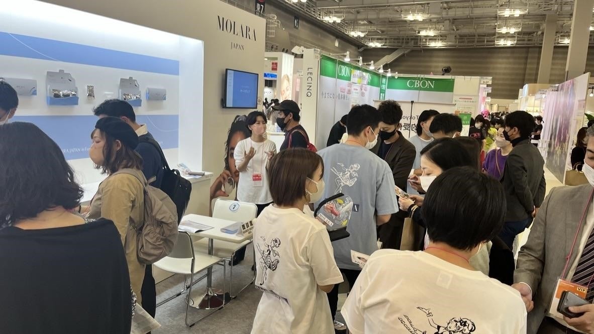 「MOLARA(モララ)」famtec tokyo 出店時の写真