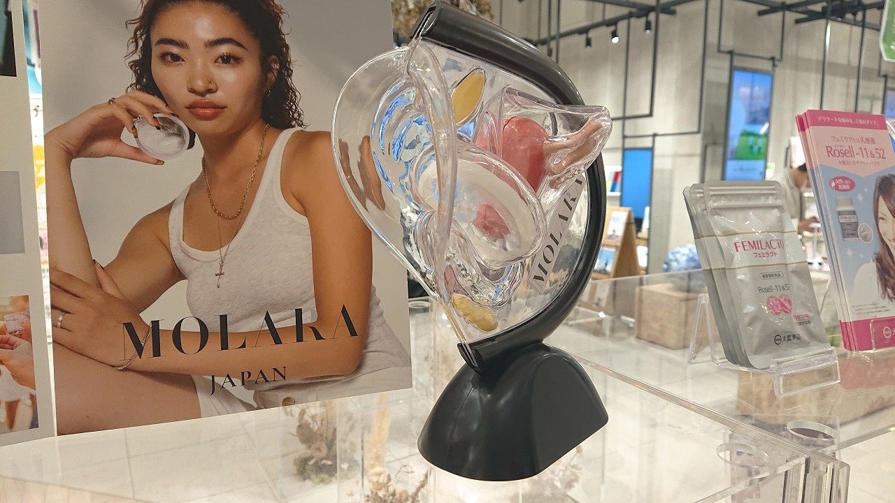 当日は膣の模型を使って月経ディスクの使用方法を説明する