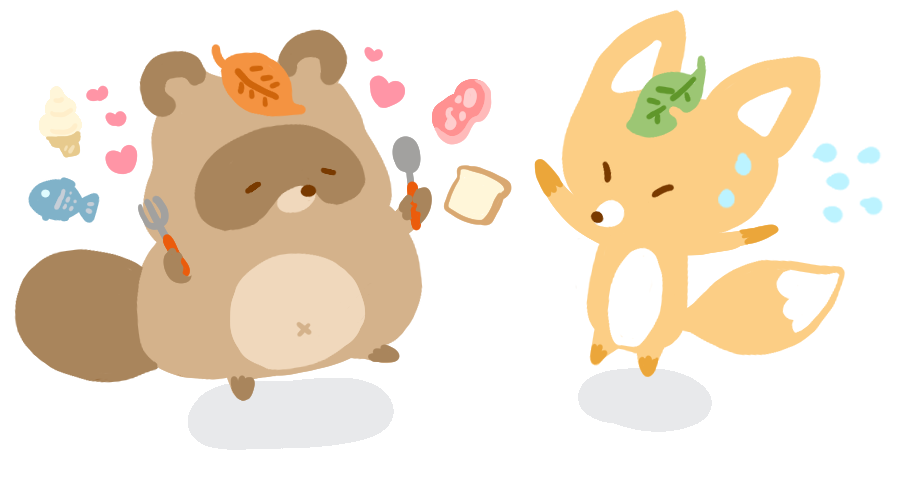 「めたぬき」と「きっつん」