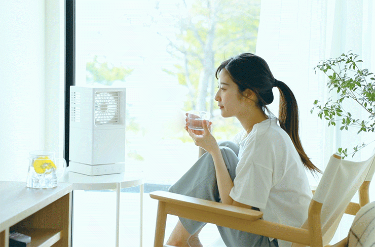 新商品／暑さ対策】シリーズ累計4万台の最新モデル！加湿器並みの
