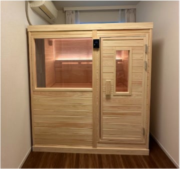 著名人も愛用!】自宅用サウナ Boxタイプ ガラス窓オプション、新登場 著名人も愛用!】自宅用サウナ Boxタイプ ガラス窓オプション、新登場